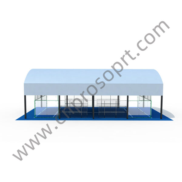 Padel court with roof - 图片 3